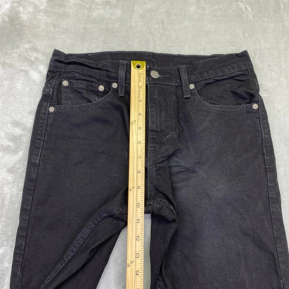 Levi's 514 Straight Fit Black Jeans Mens Sz 29 Fits 28